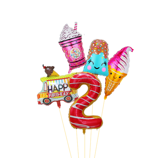 40inch Ice cream lolly donut sweets chocolate rainbow sprinkles helium product photo