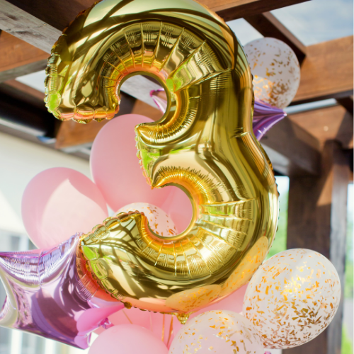 42" inch foil number balloons in 3 colours product photo 4