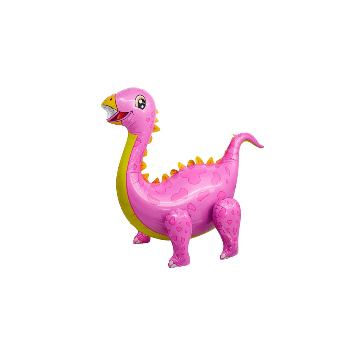 5-pack Pink and yellow dinosaur foil balloons product photo 4