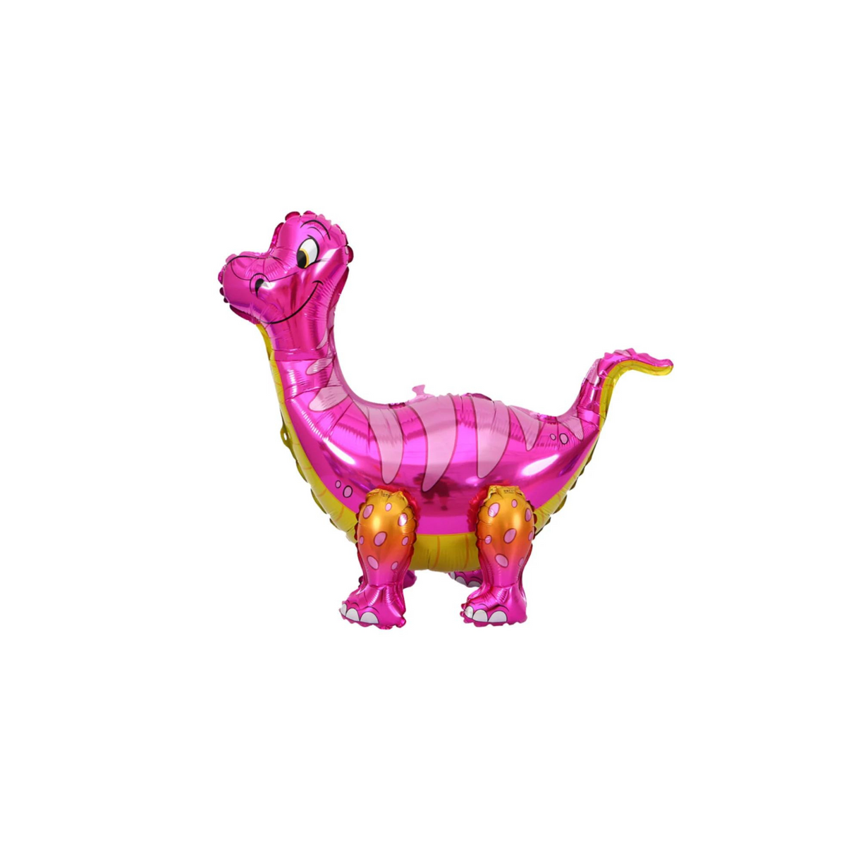 5-pack Pink and yellow dinosaur foil balloons product photo 5