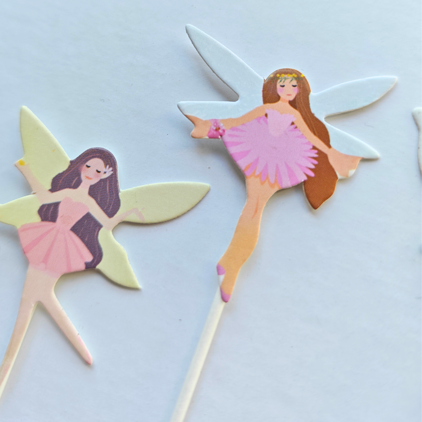 10pcs Whimsical Fairy Garden Cup Cake Topper Set