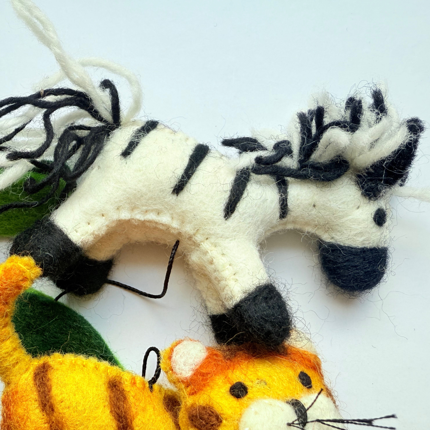 Jungle safari felt animals home bunting hanging decoration