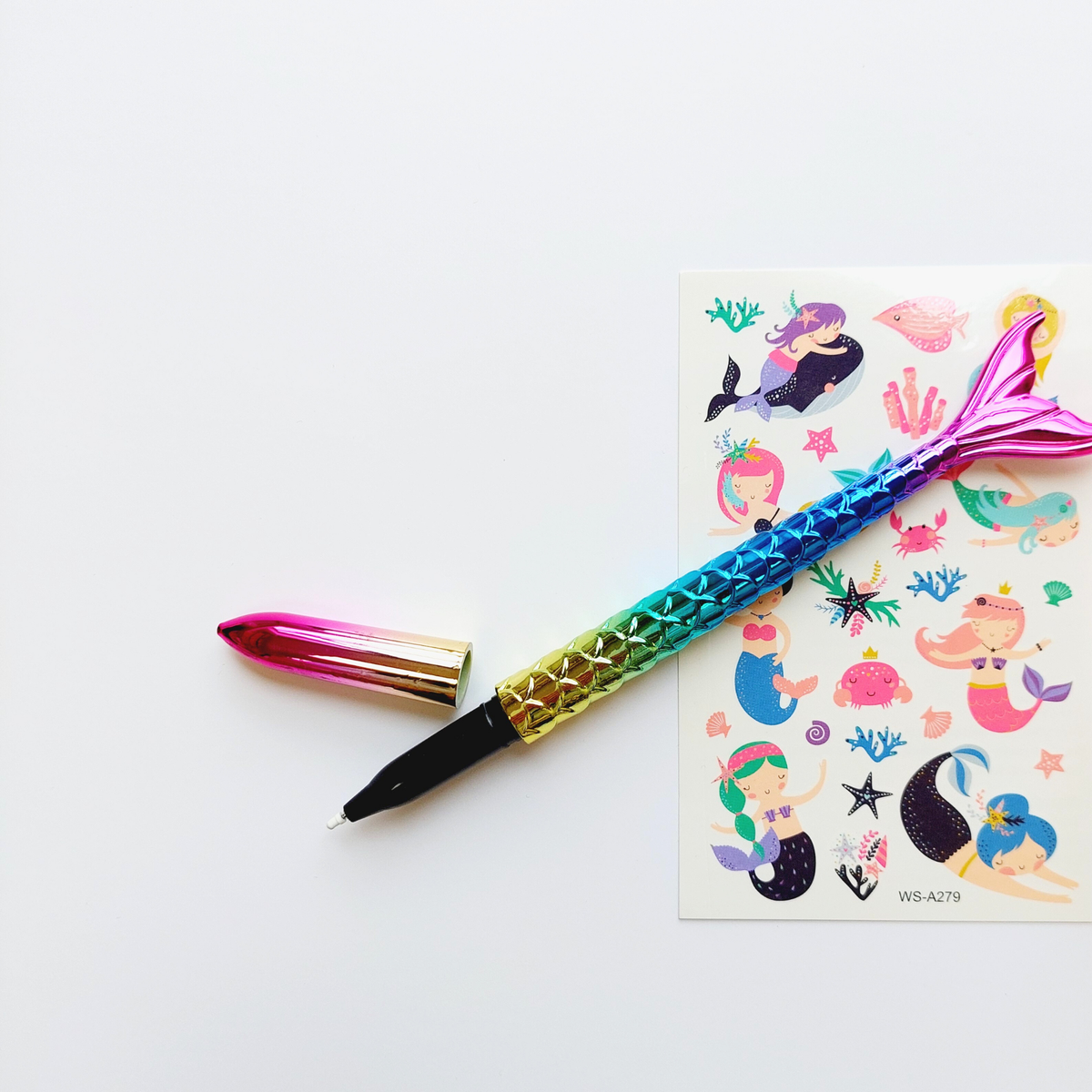6-pack 12-pack mermaid pen party bag fillers product photo 2