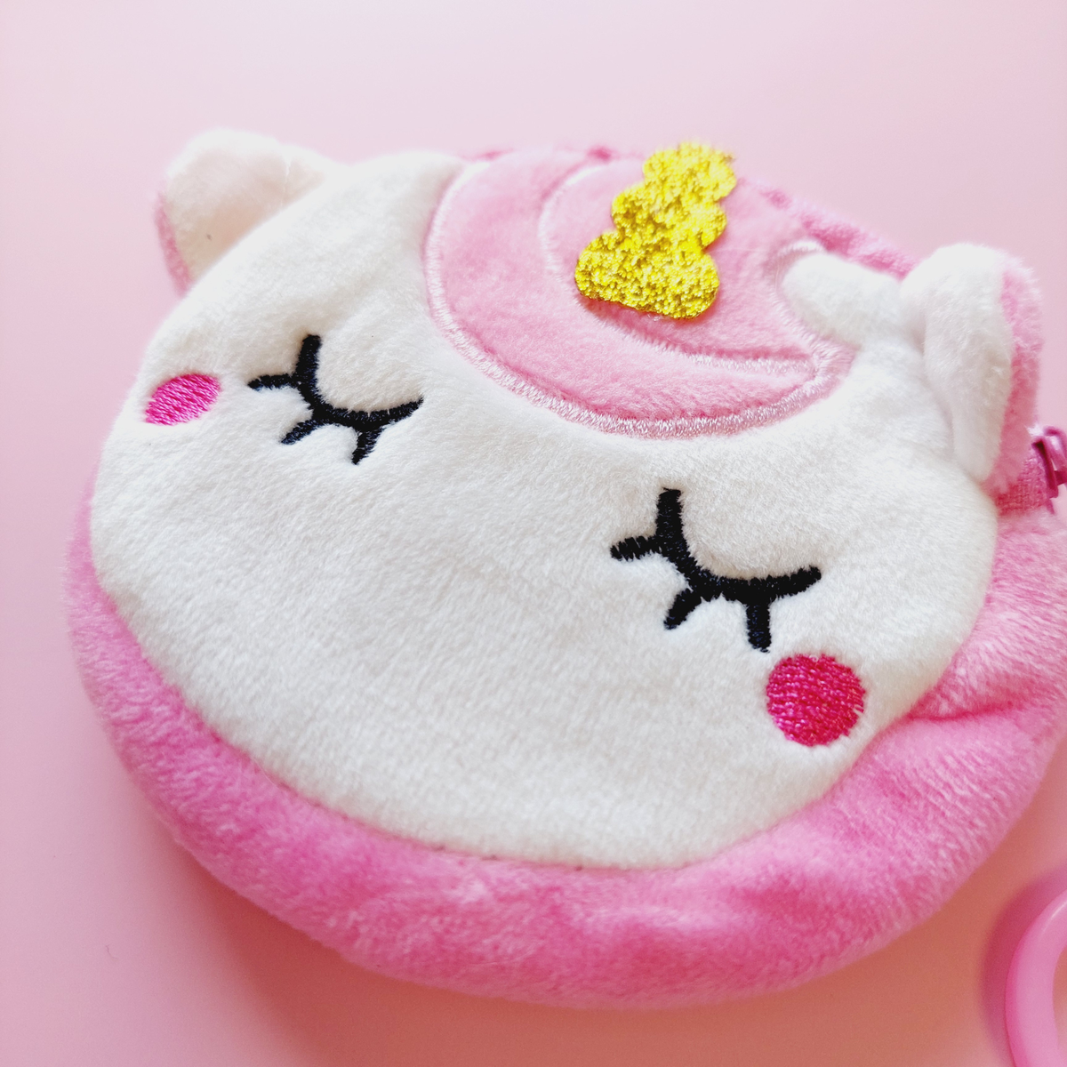 6-pack 12-pack unicorn pouch money bag wallet purse key ring bag tag party bag fillers product photo 2
