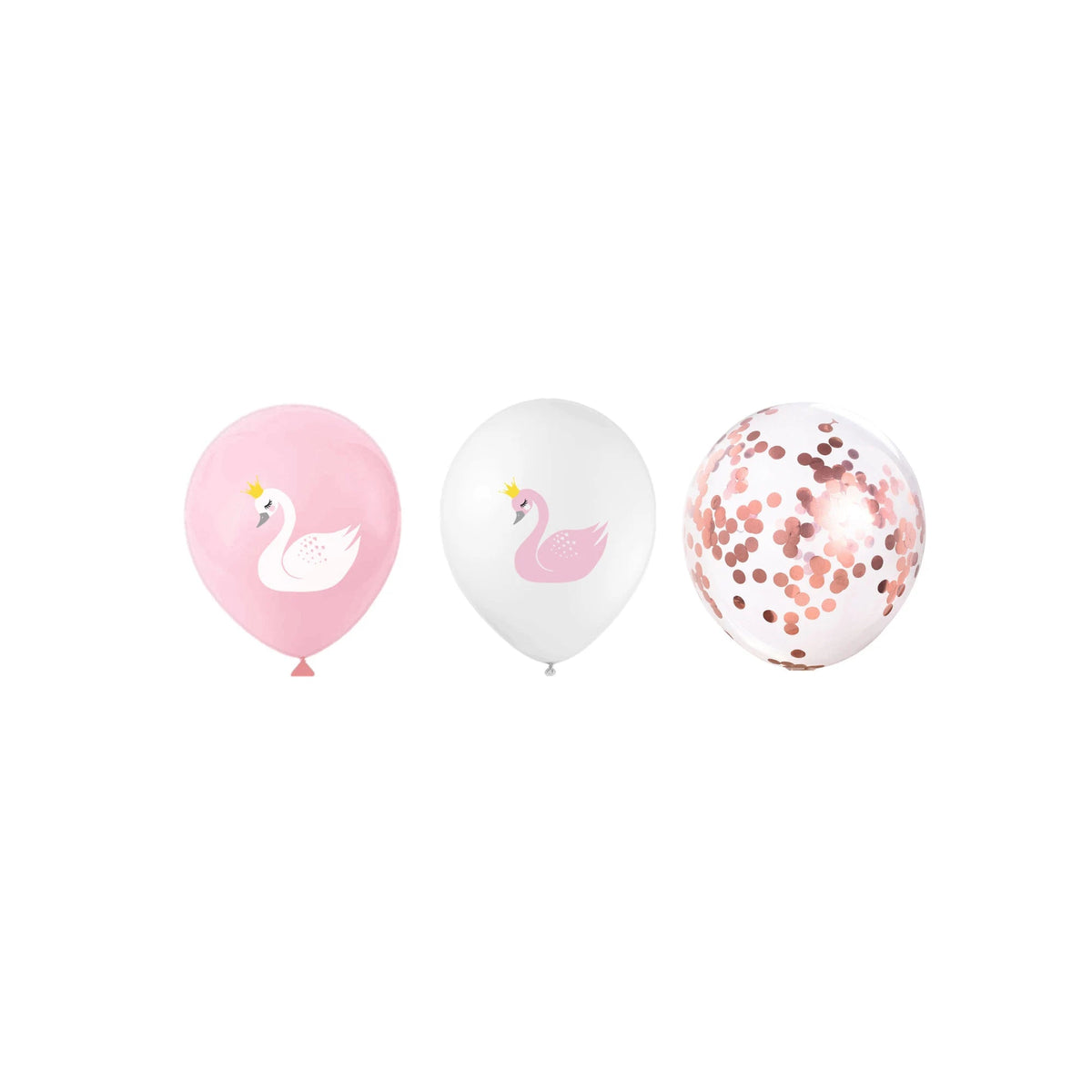 6-pack Swan Latex balloon bundle product photo 2