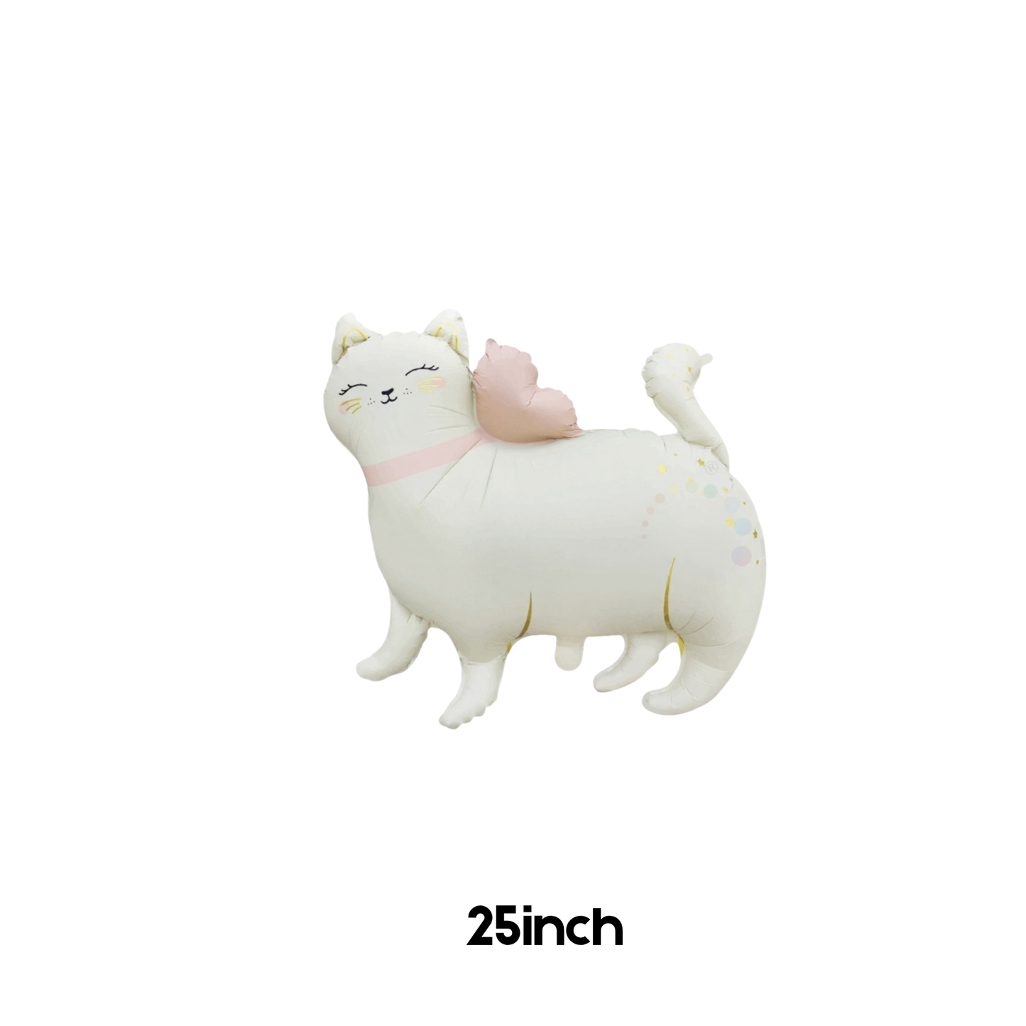 Personalised DIY cute pink bow kitty cat balloon sculpture stack