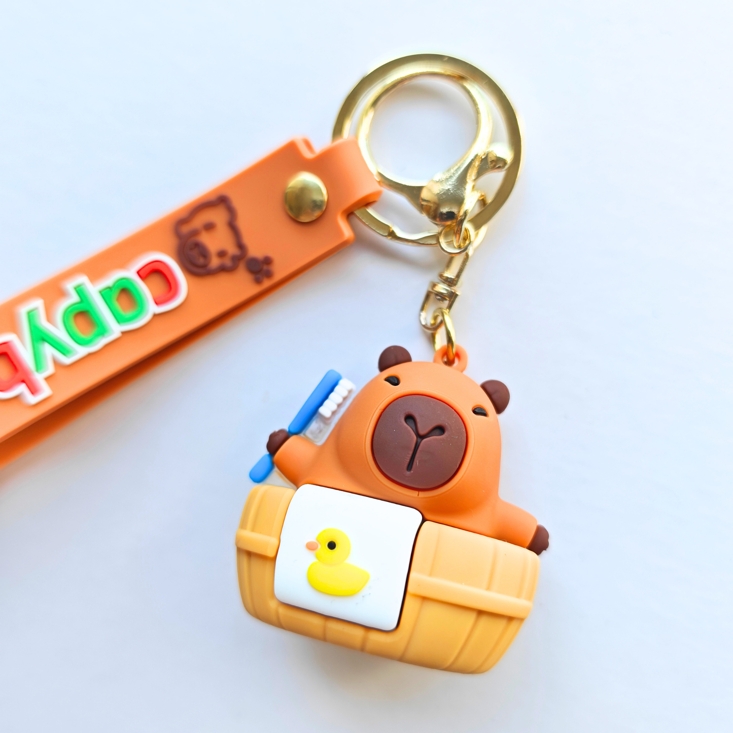 Capybara keyrings charm