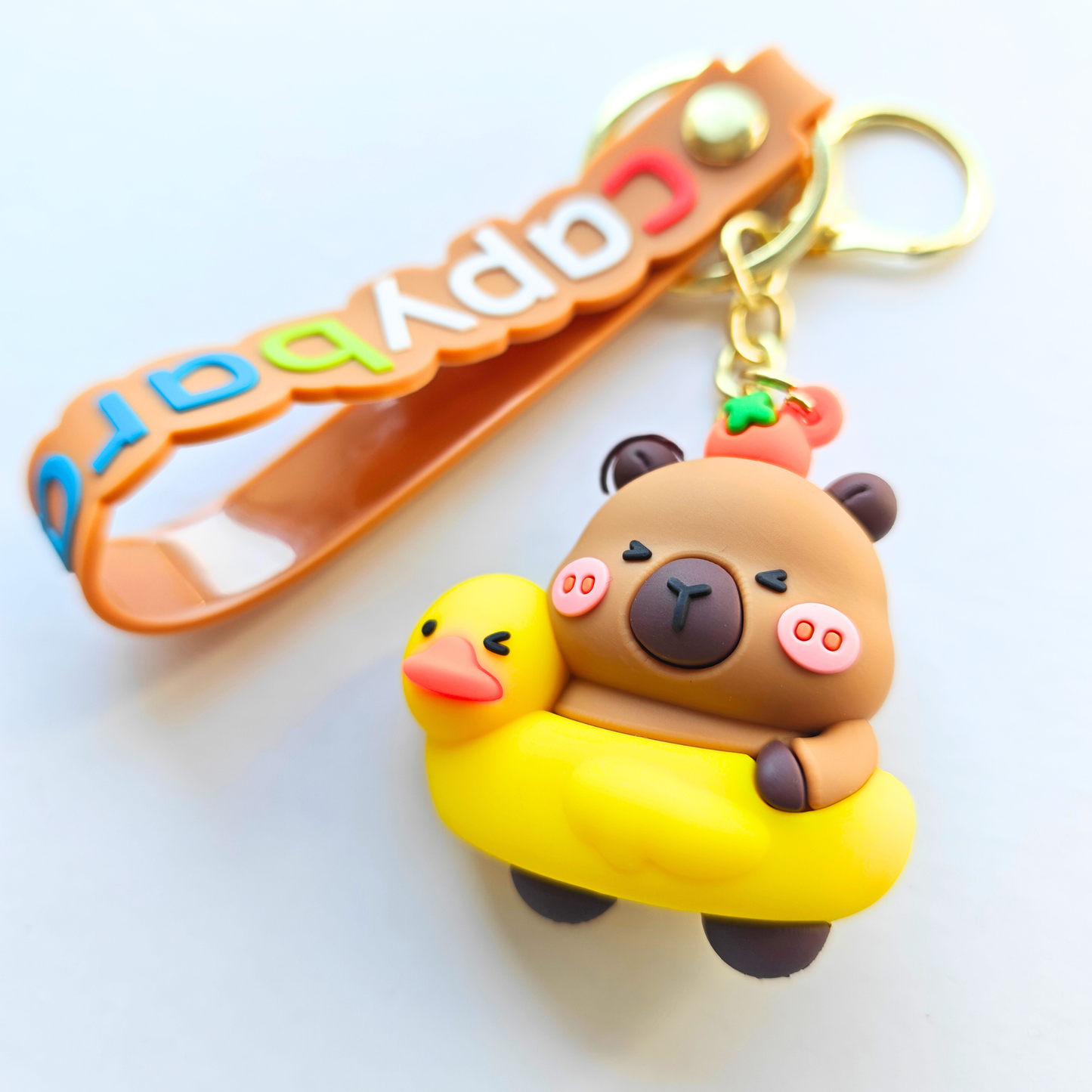 Capybara keyrings charm