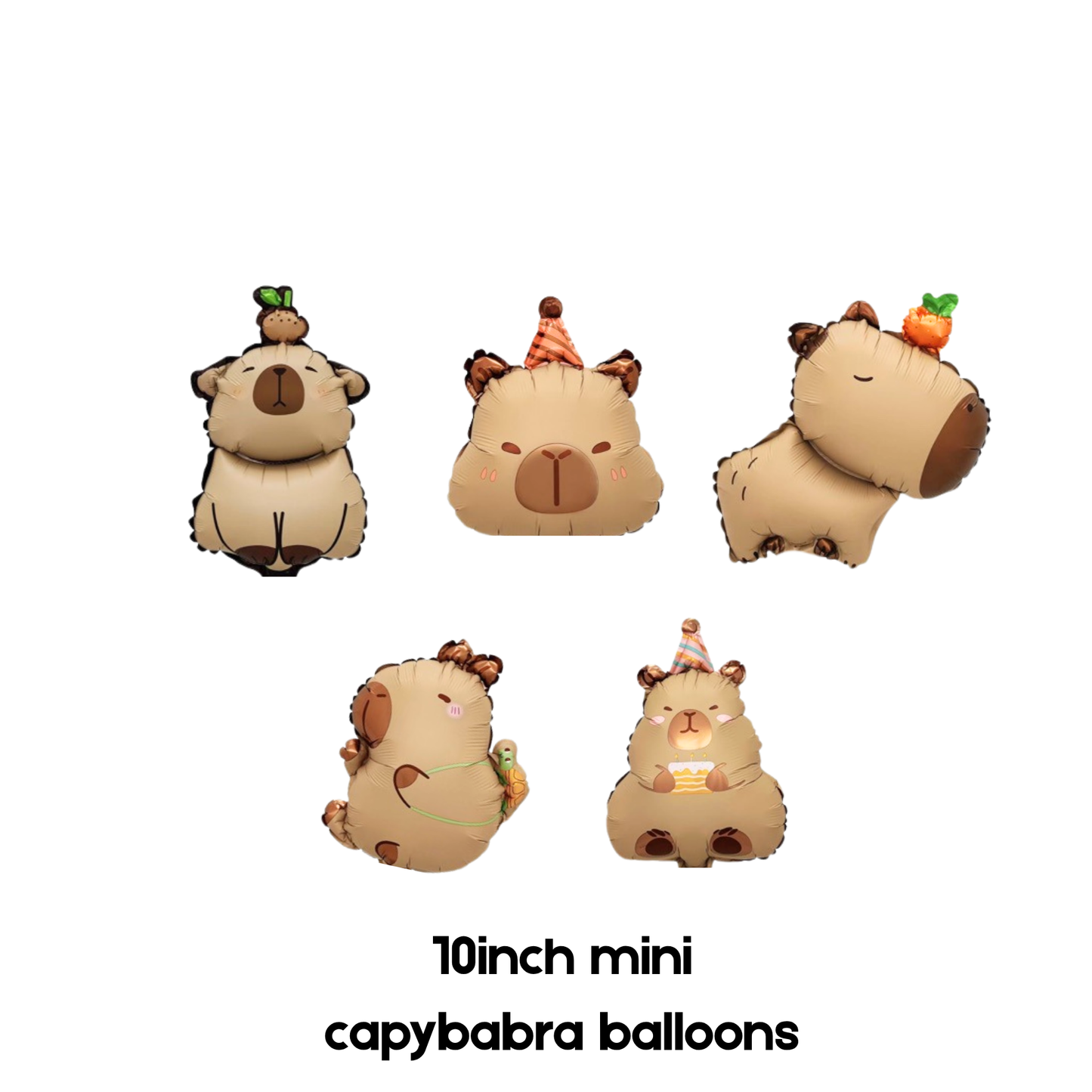 Personalised DIY Capybara balloon bouquet stand birthday decoration