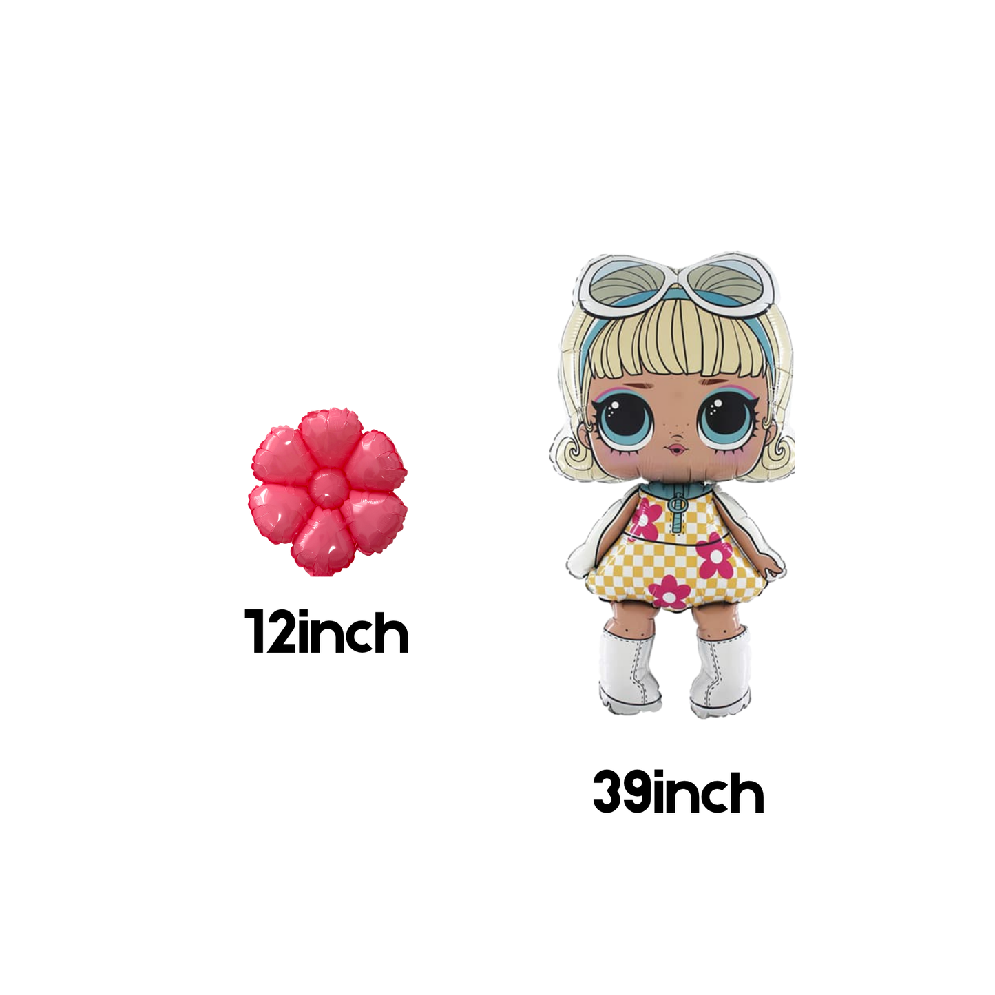 Personalised DIY lol doll balloon sculpture stack stand