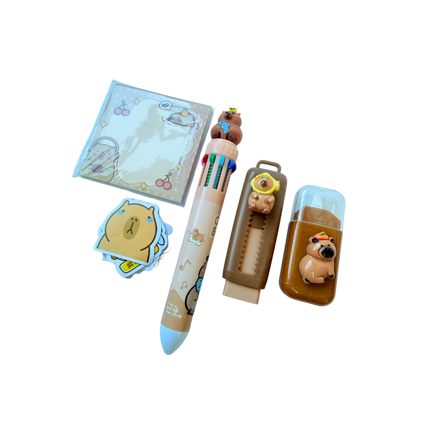 Capybara stationery set
