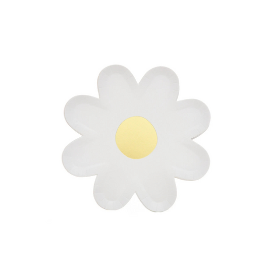 7inch white Daisy plates 10-pack product photo