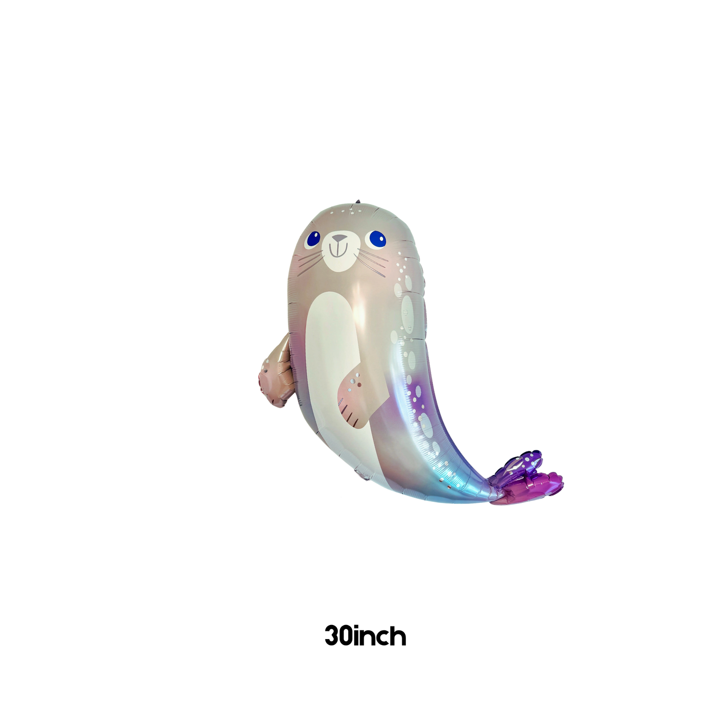 Personalised DIY sea themed sea lion seal balloon sculpture green birthday stack stand