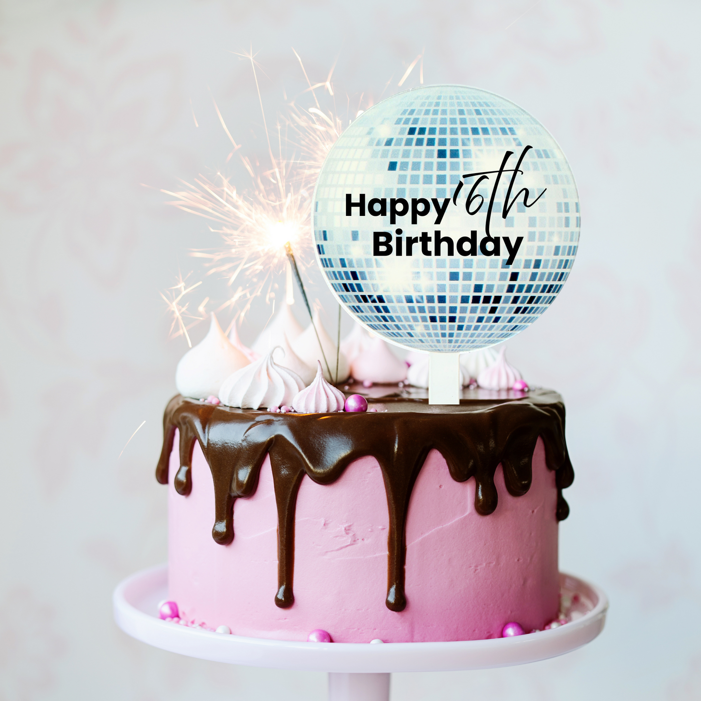 Personalised disco roller skates Cake Topper birthday decor