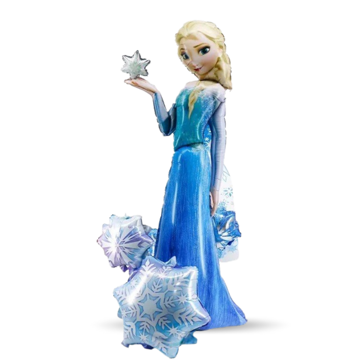 Large 1.4m height free standing licensed Frozen Elsa balloon - TheLittleStuff
