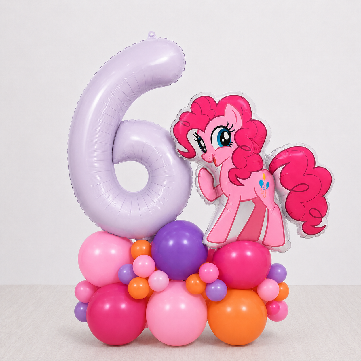 Personalised My Little Pony licensed number balloon display bouquet stack DIY kit