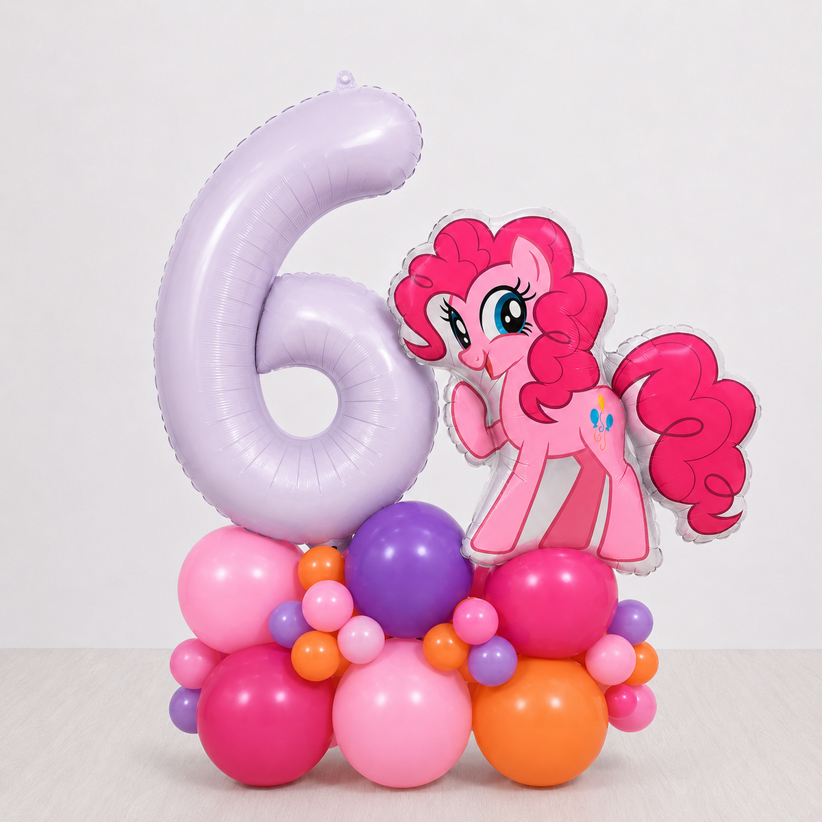 Personalised My Little Pony licensed number balloon display bouquet stack DIY kit - TheLittleStuff