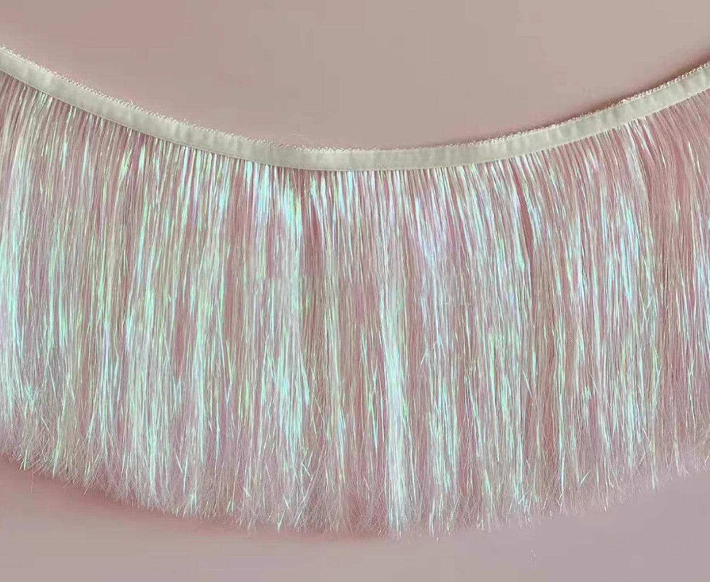 Foil tinsel tassel fringe garland
