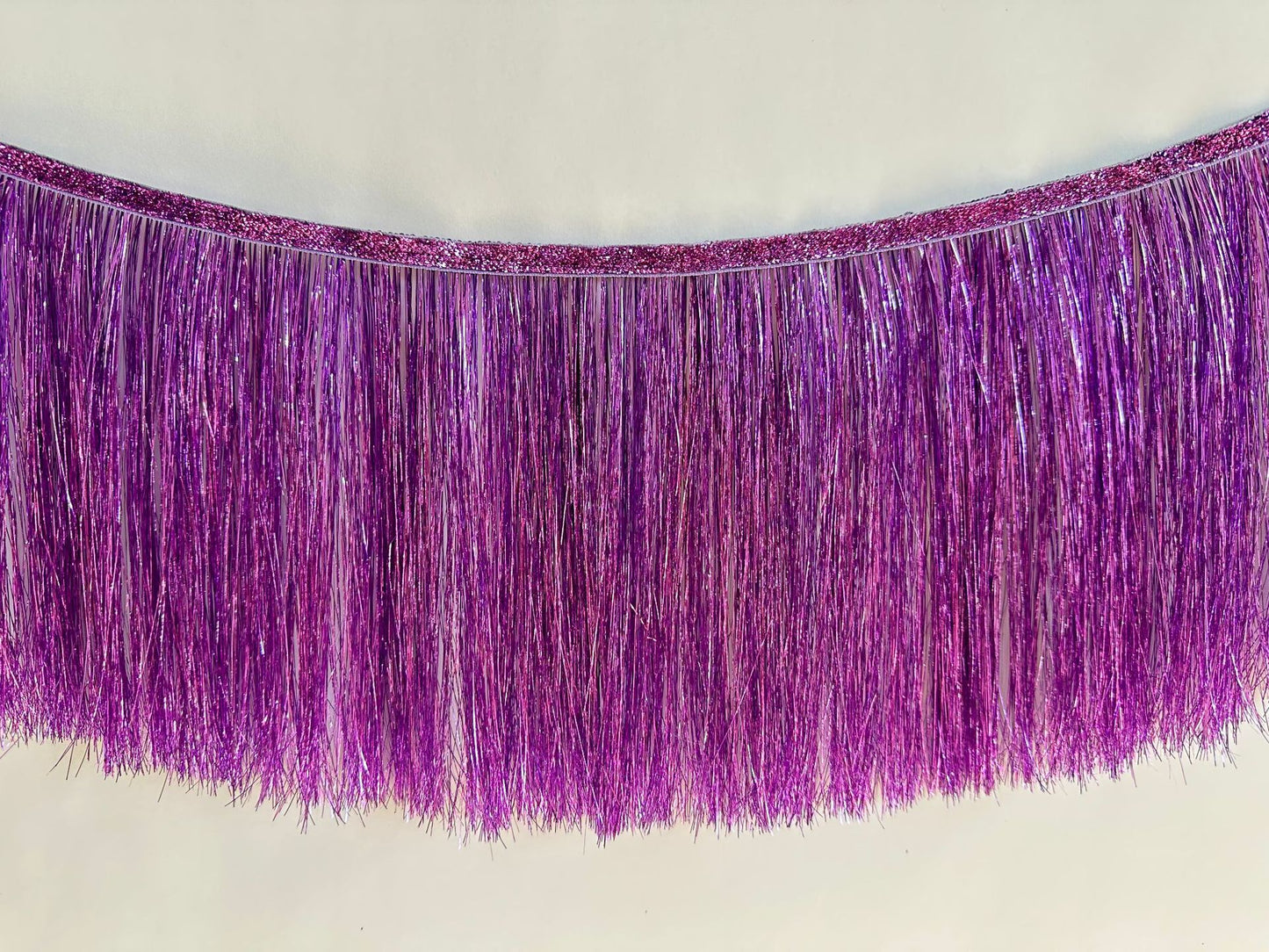 Foil tinsel tassel fringe garland