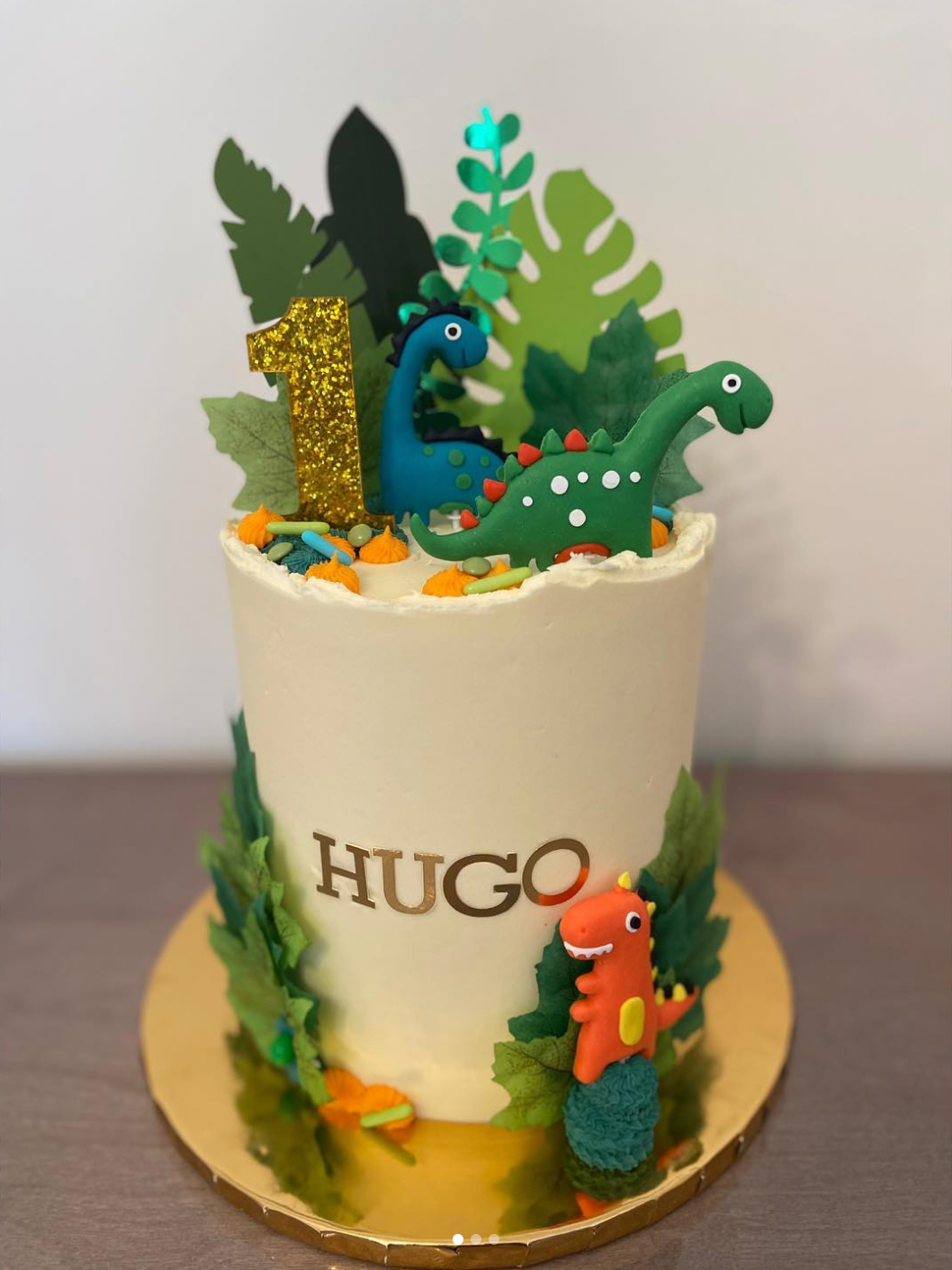 Felt Trees and Clay Dinosaurs Cake Topper set - TheLittleStuff