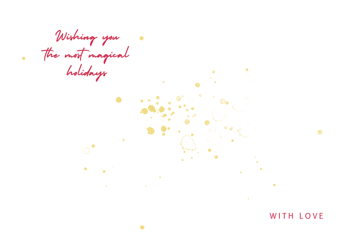 Personalised Christmas Card Deep Blue