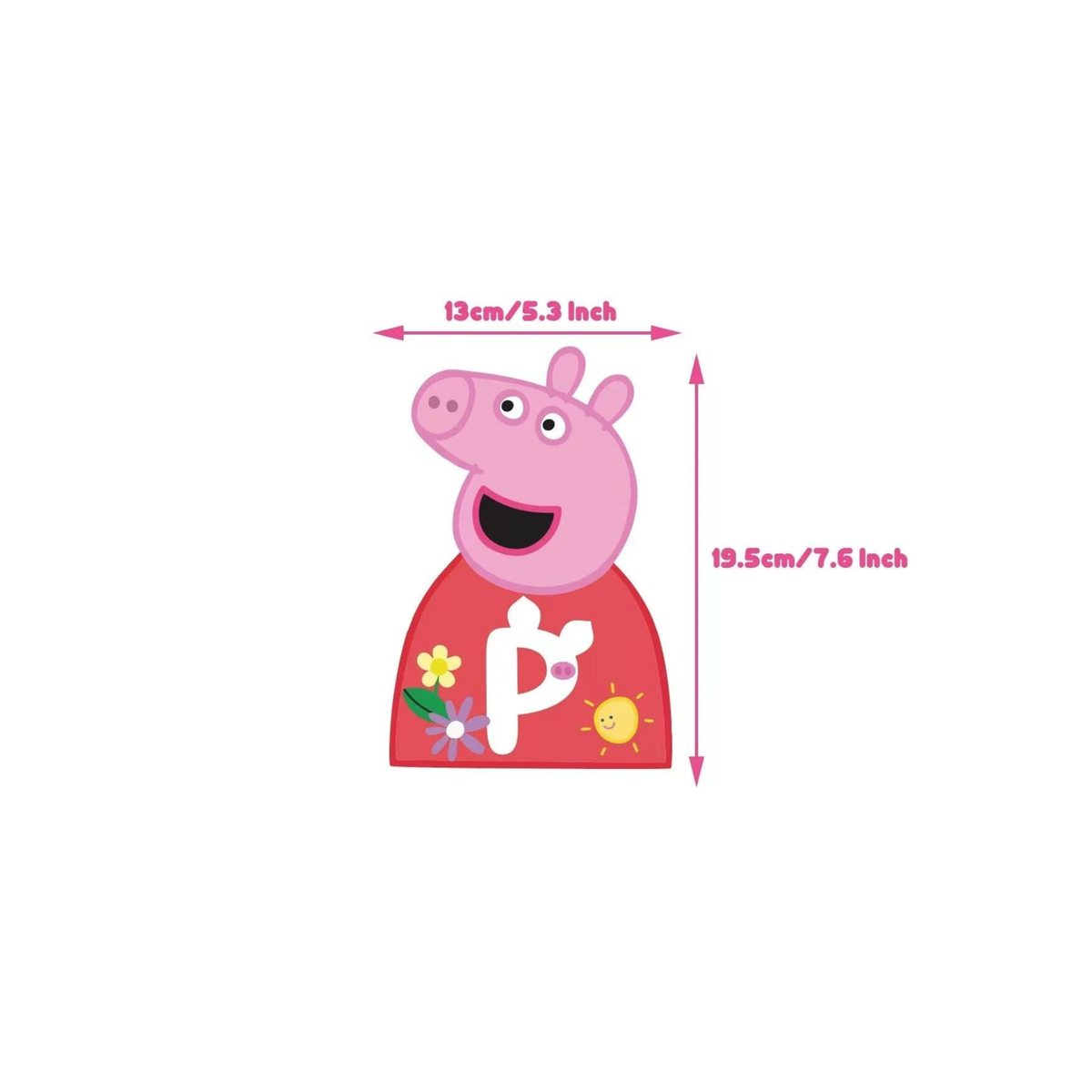 Peppa pig Inspired Style Happy Birthday Bunting Banner Flowers and Muddy Puddles - TheLittleStuff