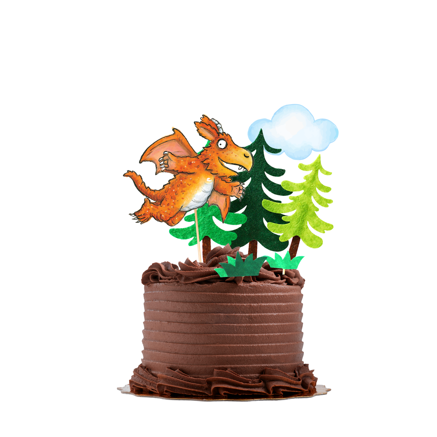 Zog story book inspired cake topper set