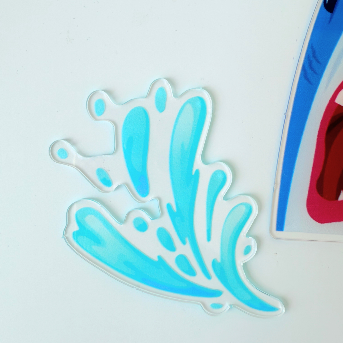 Acrylic Shark Cake Topper Set – Ocean Theme Birthday Party Decoration product photo 4