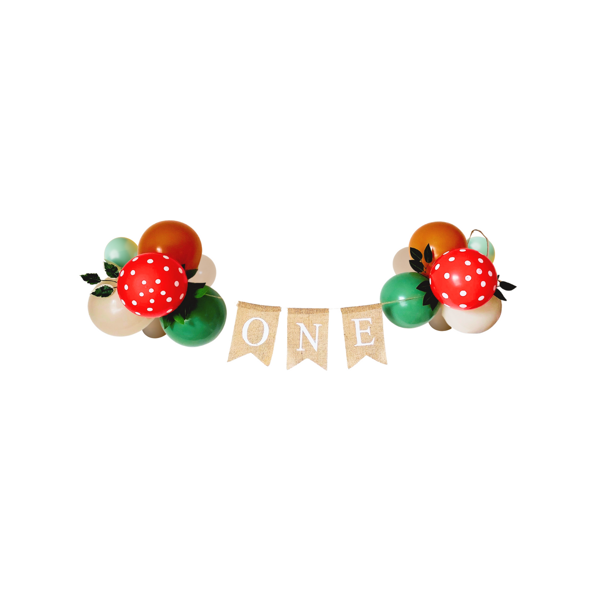 4 foot Woodland animals birthday leaves balloon garland ONE - TheLittleStuff