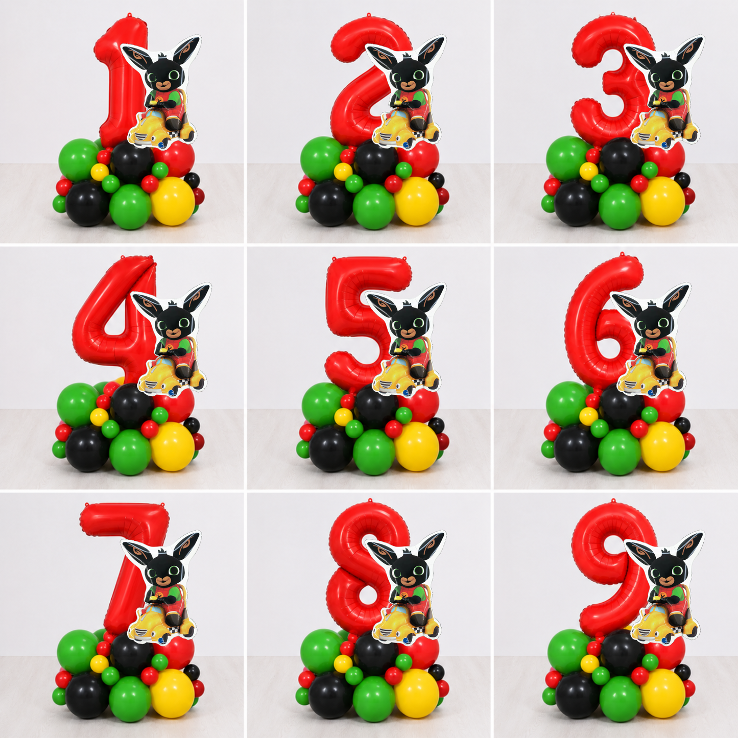 Personalised DIY licensed BING balloon sculpture stack stand