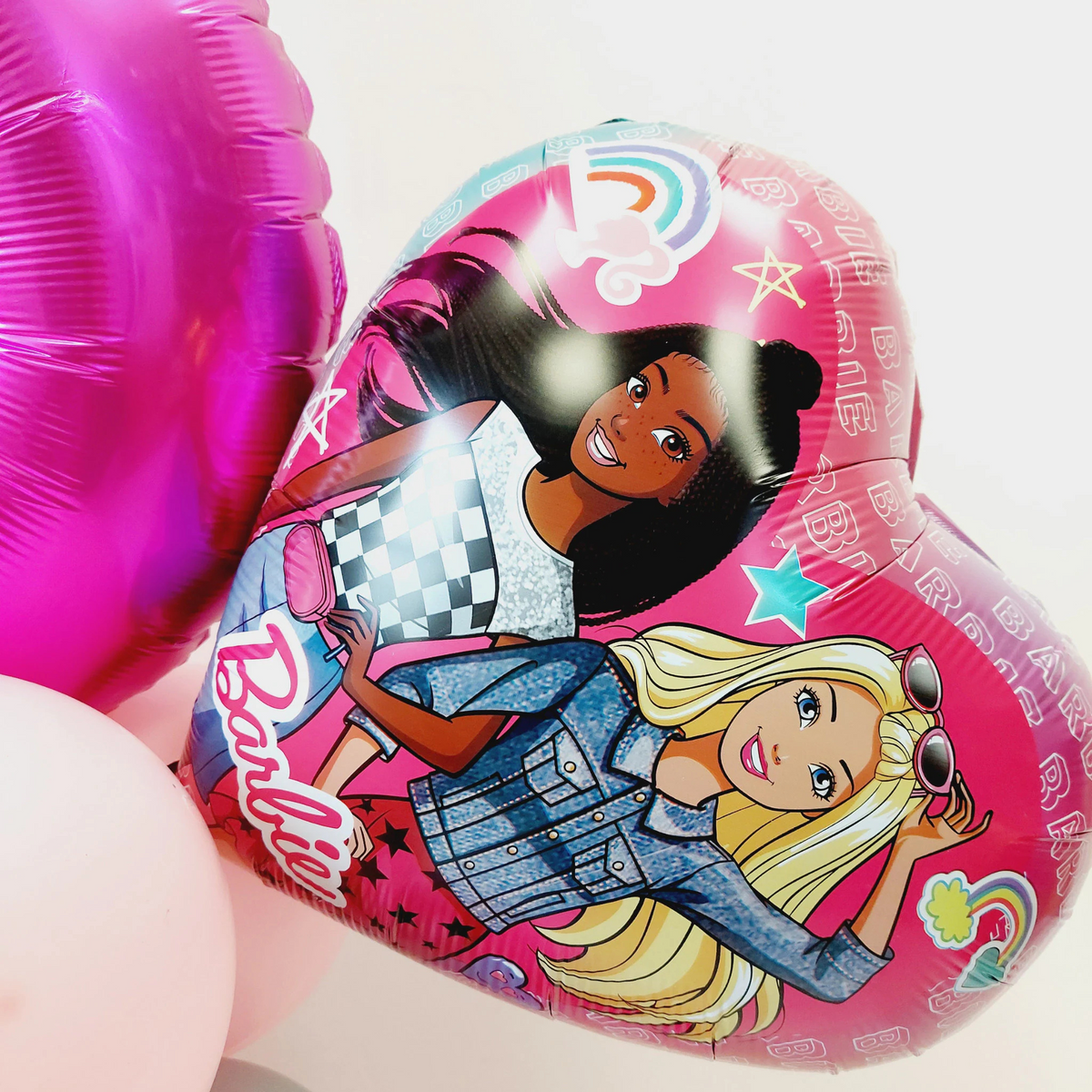 Barbie disco party pink big logo balloon sculpture product photo 5