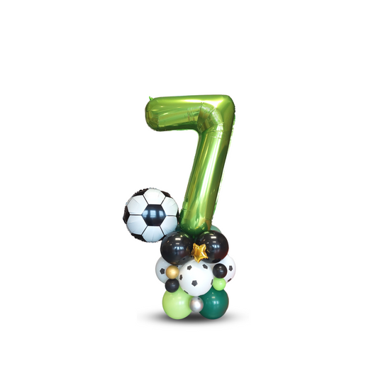 Black and Green Football balloon sculpture product photo