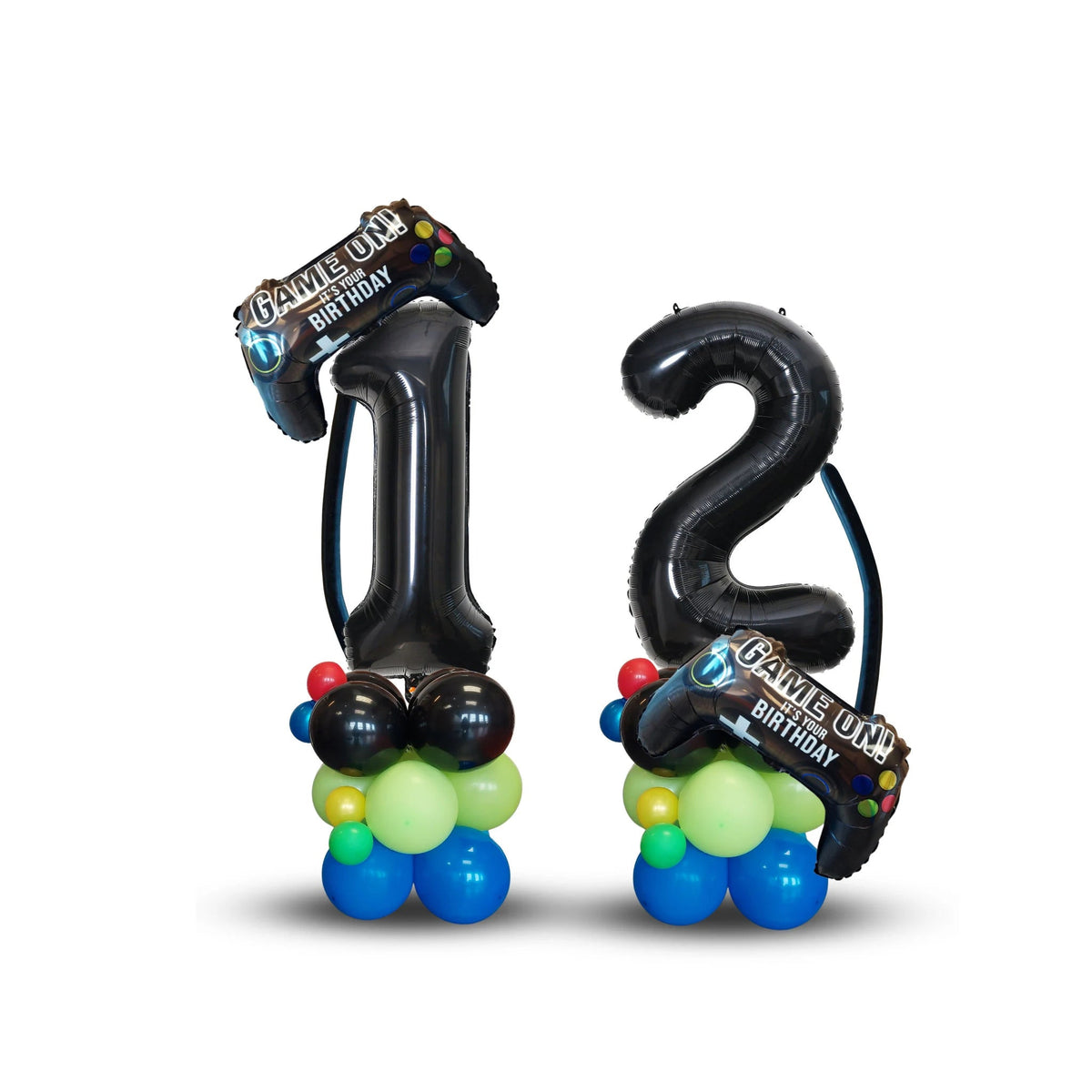 Black gaming game console boys birthday balloon sculpture bouquet product photo 8