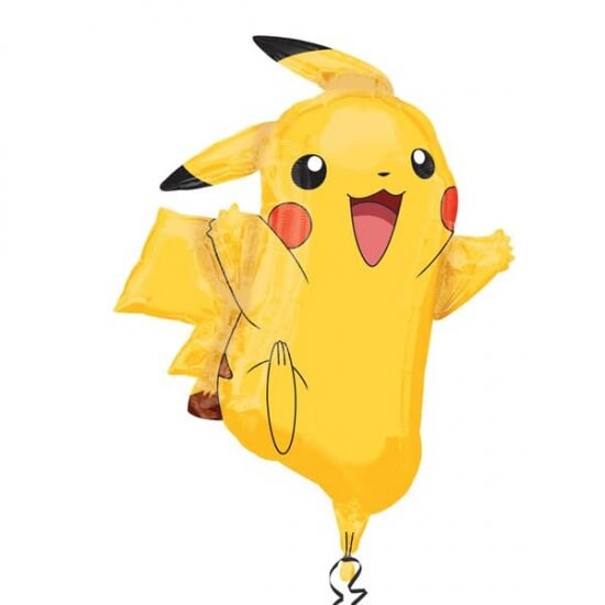 Black red yellow licensed Pokemon boys birthday balloon sculpture bouquet product photo 8