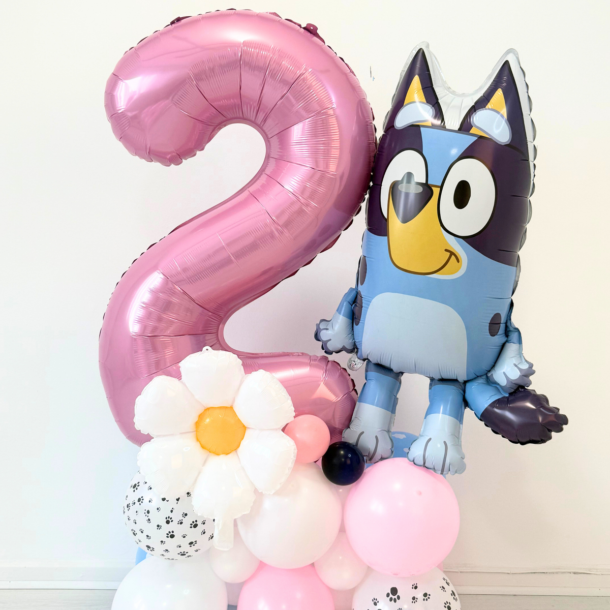 Bluey birthday balloon bouquet sculpture kids boys girls birthdays pink product photo 2