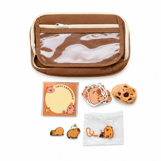 Capybara stationery set pencil case product photo