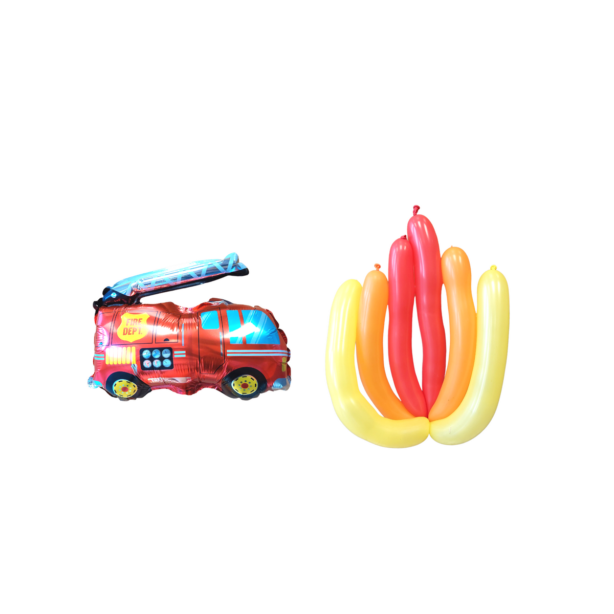 Car Vehicle fire engine Birthday Balloon Bouquet Sculpture product photo 3