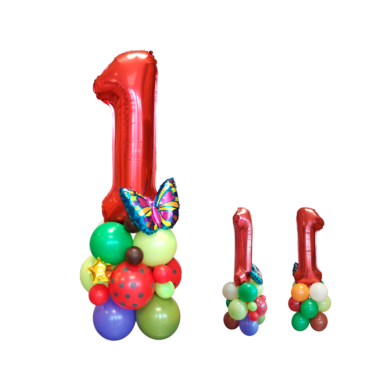 The Hungry Caterpillar and butterfly themed birthday balloon bouquet product photo 3