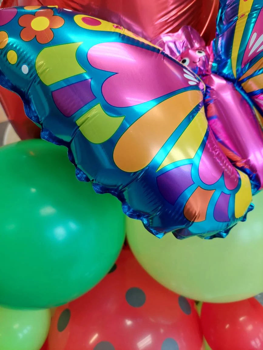 The Hungry Caterpillar and butterfly themed birthday balloon bouquet product photo 5