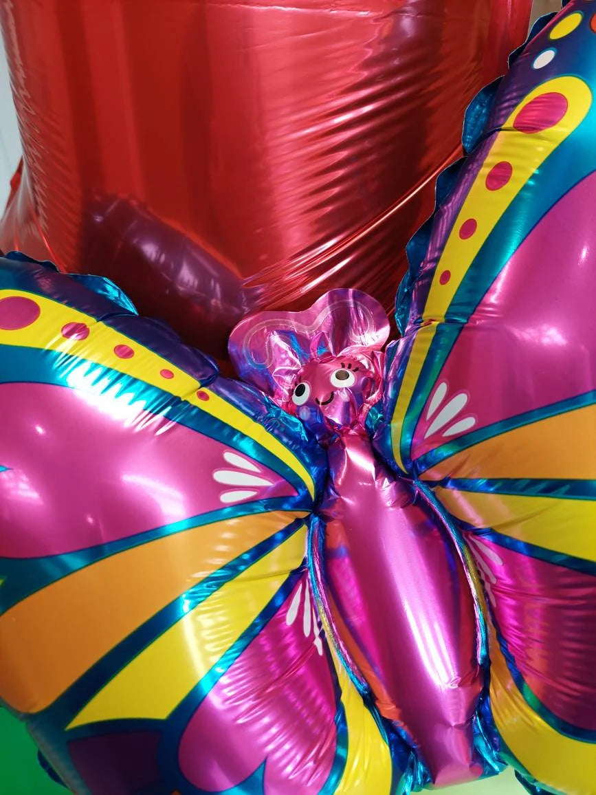 The Hungry Caterpillar and butterfly themed birthday balloon bouquet product photo 9