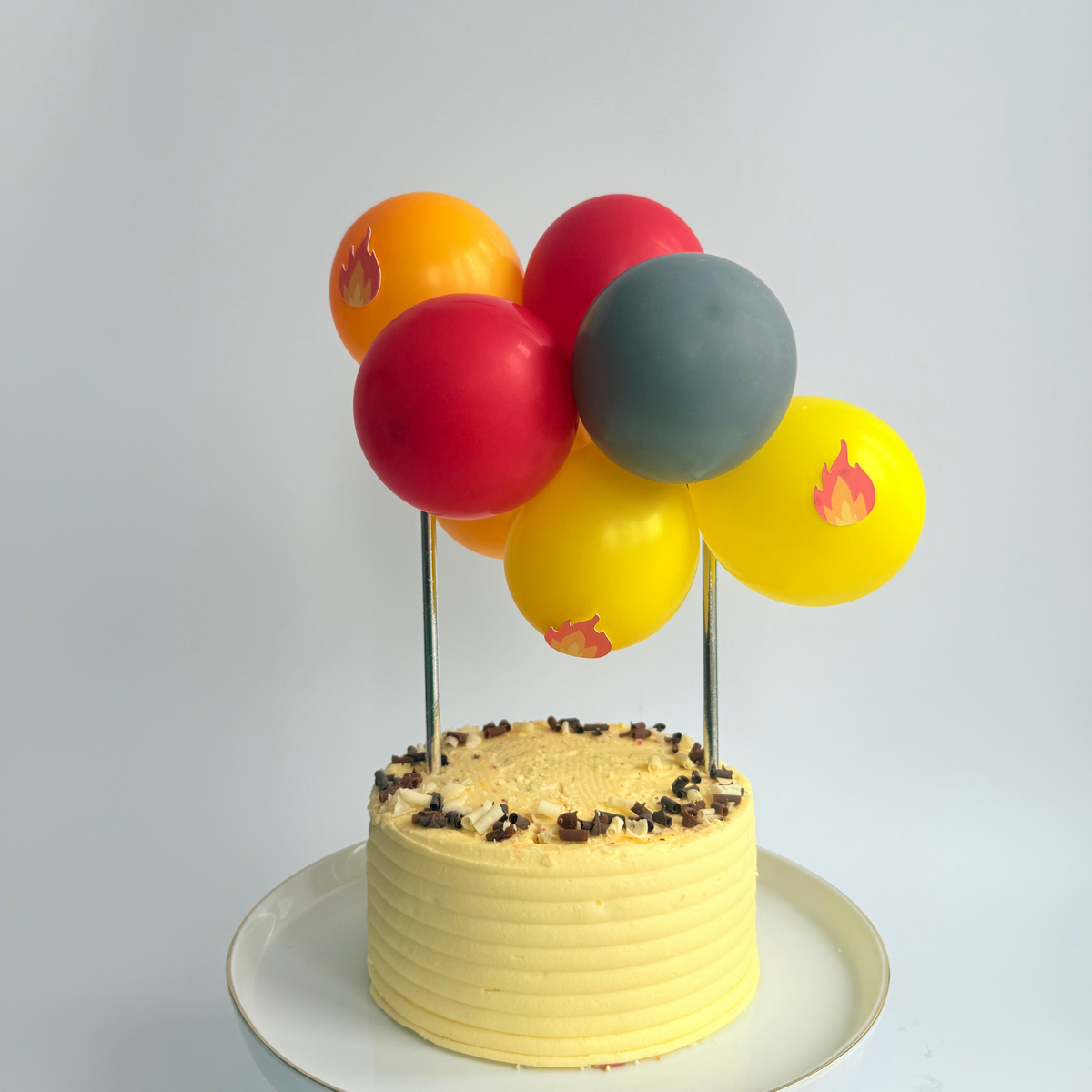 Constructions fire engine balloon cake topper product photo 3