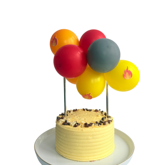 Constructions fire engine balloon cake topper product photo
