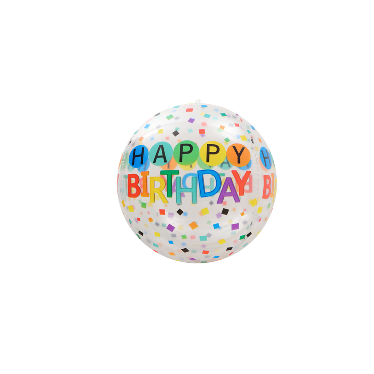 22inch happy birthday print balloon with paper tassel product photo 2