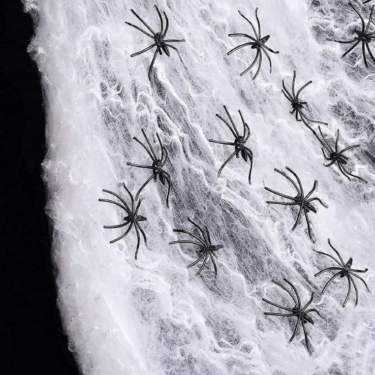 Halloween spiders and cotton web decoration product photo 4