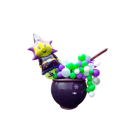 Halloween fun big DIY witch's cauldron balloon product photo