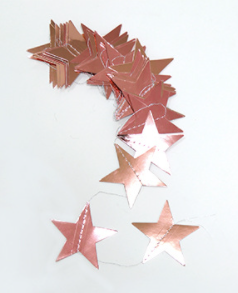 Christmas Gold Silver Stars Bunting Garland hanging Decoration product photo 10