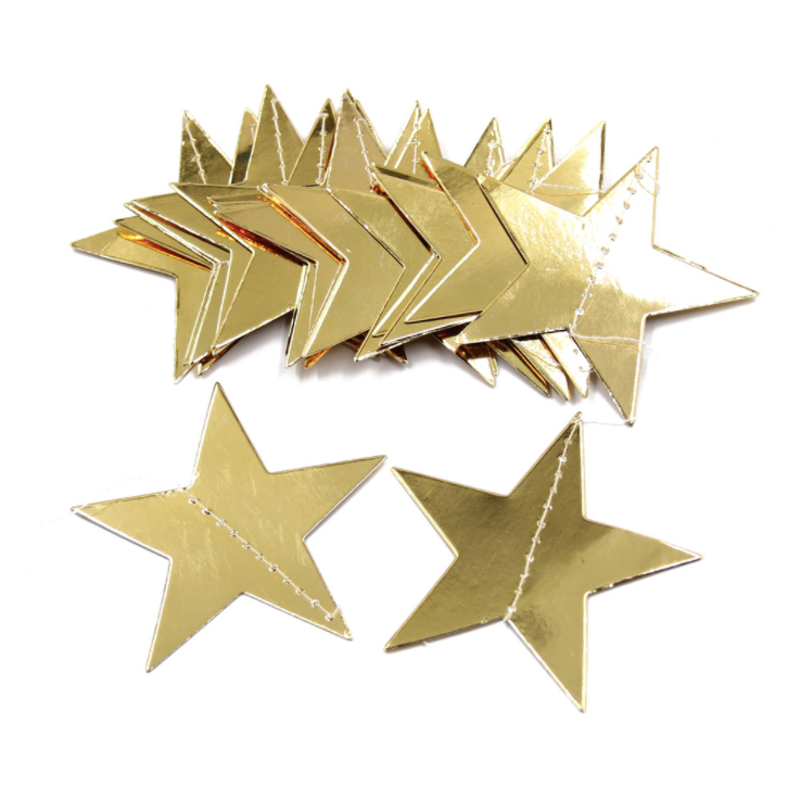 Christmas Gold Silver Stars Bunting Garland hanging Decoration product photo 13