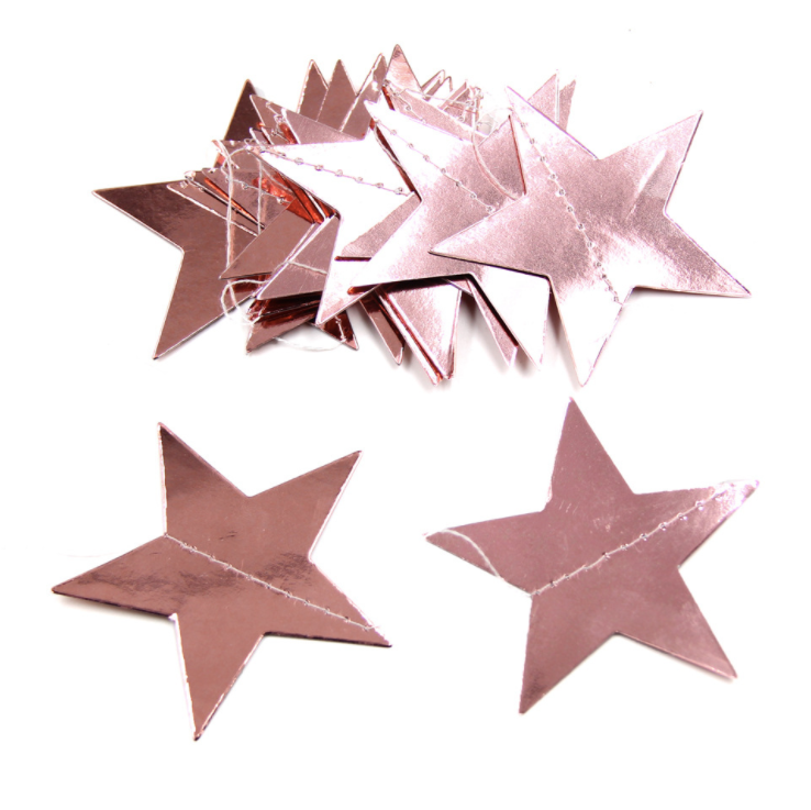 Christmas Gold Silver Stars Bunting Garland hanging Decoration product photo 14
