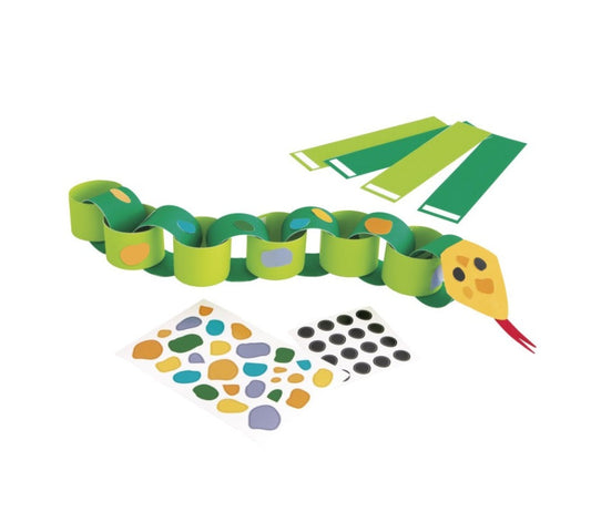 Jungle animal birthday party crafts snake loop 4-pack product photo