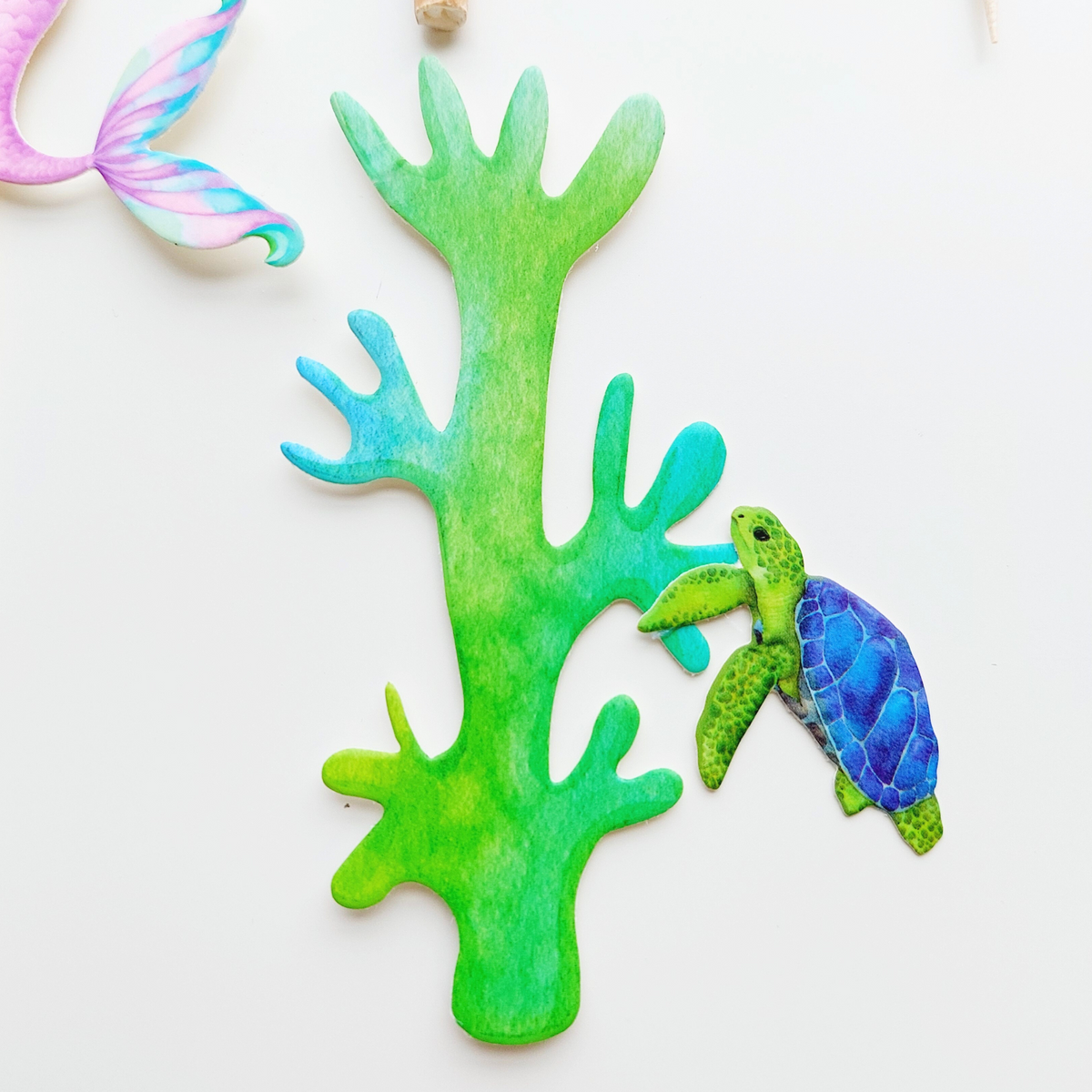 Personalised Mermaid Sea World Cake Toppers set product photo 7
